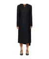 Junya Watanabe Pinstripe Coat In Black
