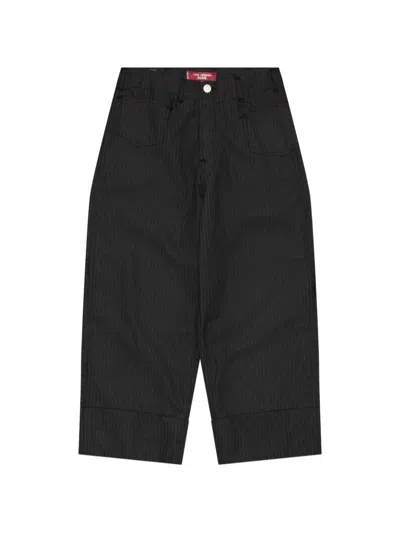 Junya Watanabe Pinstripe Trousers In Gray