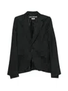 Junya Watanabe Pinstripe-pattern Cape-style Blazer In Multi