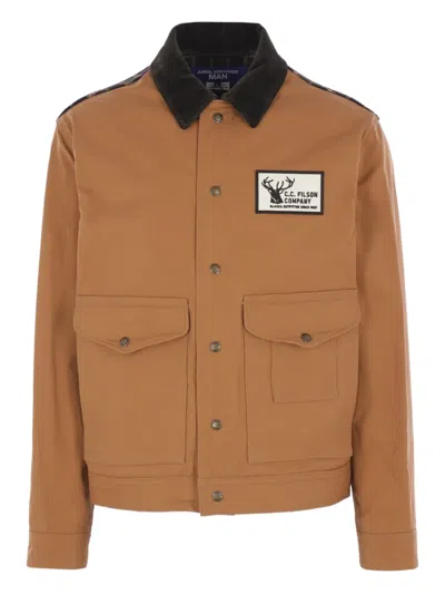 JUNYA WATANABE PLAID PANEL CANVAS JACKET