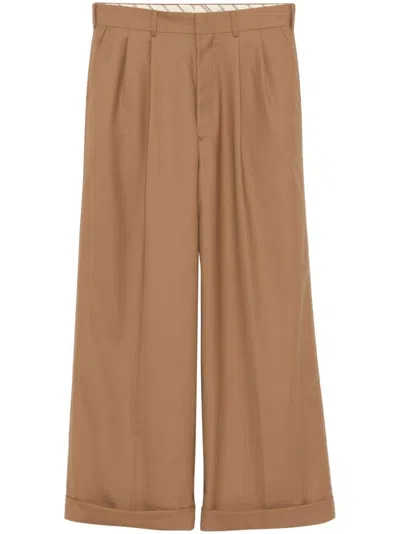 Junya Watanabe Pleat-detail Trousers In Neutrals