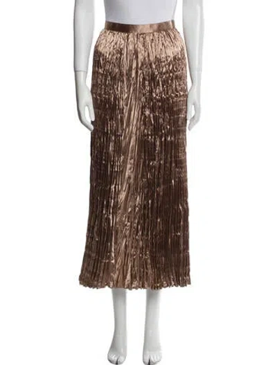 Pre-owned Junya Watanabe Pleated Accents Midi Length Skirt In Neutral