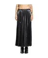 Junya Watanabe Pleated Detail Skirt In Black