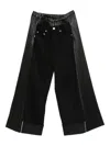Junya Watanabe Rolled-hem Casual Pants In Black