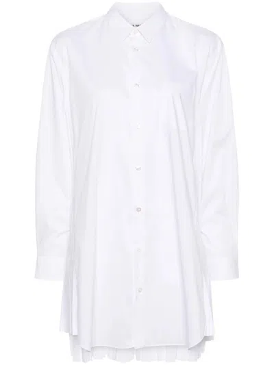 Junya Watanabe Pleated Shirt In White
