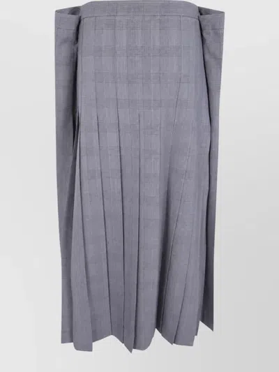 Junya Watanabe Pleated Skirt In Gray