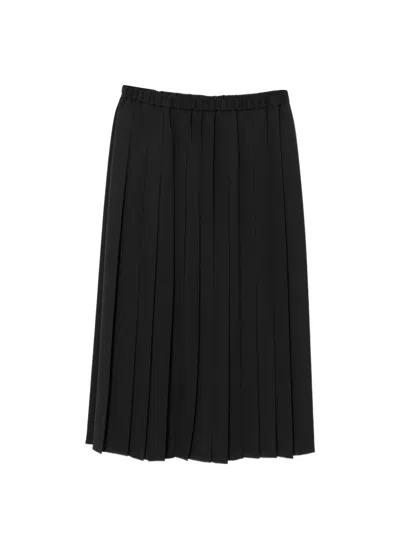 Junya Watanabe Pleated Skirt In Black