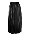 Junya Watanabe Pleated Layered Cropped Trousers In Black