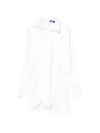 Junya Watanabe Pleated-panel Shirt In White