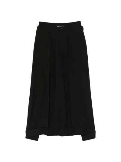 Junya Watanabe Pleats Vent Cuffed Pockets In Black