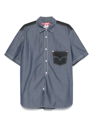 Junya Watanabe Pocket-detail Shirt In Blue