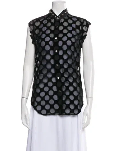 Pre-owned Junya Watanabe Polka Dot Print Sleeveless Top In Multi