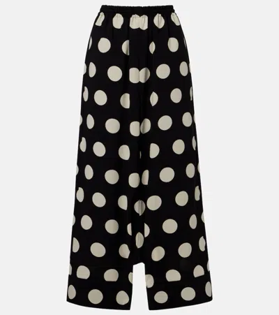 Junya Watanabe Polka-dot Wide-leg Pants In Multi