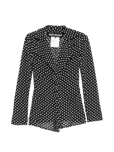 Junya Watanabe Polka-dot Ruffled Jacket In Multi