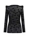 Junya Watanabe 폴카 도트 티셔츠 In Black