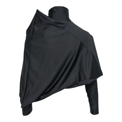 Junya Watanabe Polyester Polyurethane Tricot Tee In Black