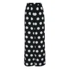 Junya Watanabe Polyester Printed Georgette In Black