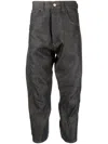 Junya Watanabe Pop Art Cropped Trousers In Blue