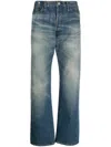 Junya Watanabe Pop-art Patch Jeans In Blau
