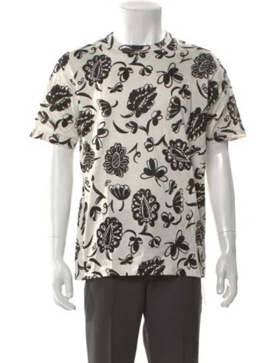 Pre-owned Junya Watanabe Printed Crew Neck T-shirt W/ Tags In Neutral
