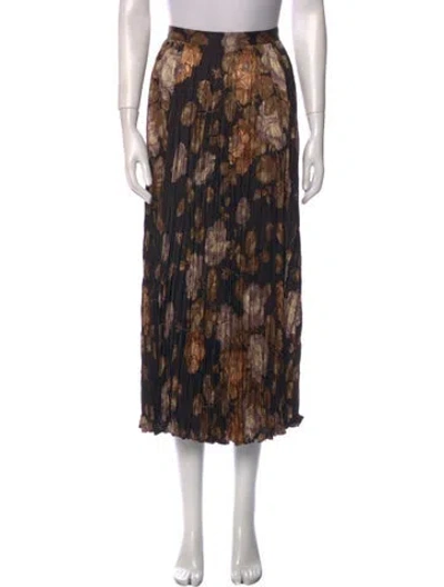 Pre-owned Junya Watanabe Printed Midi Length Skirt In Brown