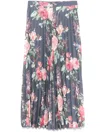 Junya Watanabe Printed Midi Skirt In Blue