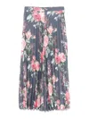 Junya Watanabe Printed Midi Skirt In Blue