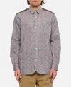 Junya Watanabe Man Paisley Printed Curved Hem Shirt In Multicolor