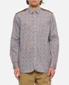 Junya Watanabe Man Paisley Printed Curved Hem Shirt In Multicolour