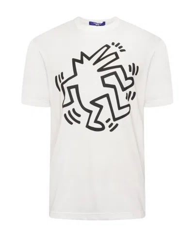 Junya Watanabe Printed Short-sleeved T-shirt In White