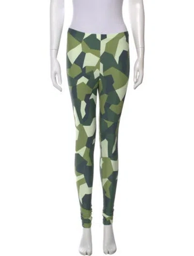 Pre-owned Junya Watanabe Printed Skinny Leg Pants W/ Tags In Green