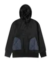 Junya Watanabe Pull Rope Hooded Sweater In Black