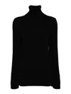 Junya Watanabe Ribbed Wool Turtle-neck Sweater In Black