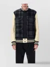 Junya Watanabe Quilted Back Varsity Style Jacket In Blue