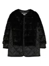 Junya Watanabe Quilted Coat In Black