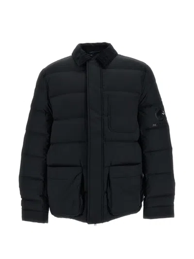 Junya Watanabe Quilted Corduroy-collar Puffer Jacket In Black