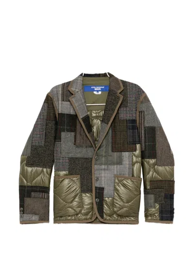 Junya Watanabe Quilted J019 Blazer In Green