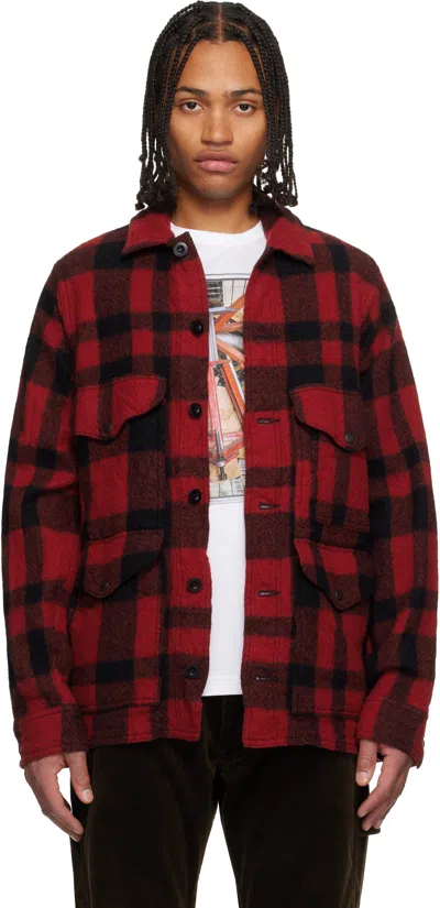 JUNYA WATANABE RED & BLACK FILSON CHECK JACKET