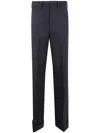 Junya Watanabe Pleated Cuffed Trousers In Gray