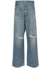 Junya Watanabe Ripped Jeans In Blue