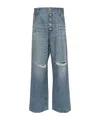 Junya Watanabe Ripped Jeans In Gray