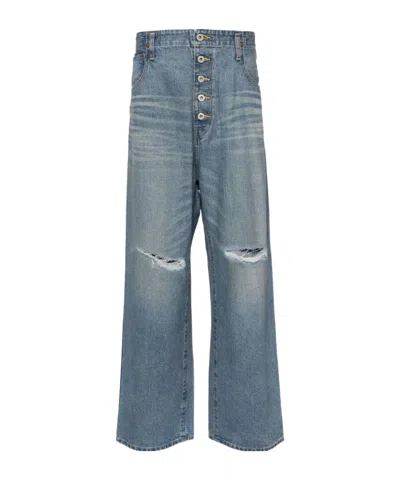 JUNYA WATANABE JUNYA WATANABE MAN DISTRESSED DENIM JEANS