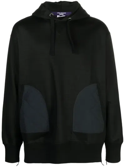 JUNYA WATANABE RIPSTOP-PANEL COTTON HOODIE