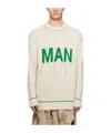 Junya Watanabe Round-collar And Long-sleeved Sweater In Nude