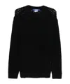 Junya Watanabe Pullover Mit Lochstrickmuster In Black