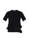 Junya Watanabe Sculptural Background T-shirt In Black