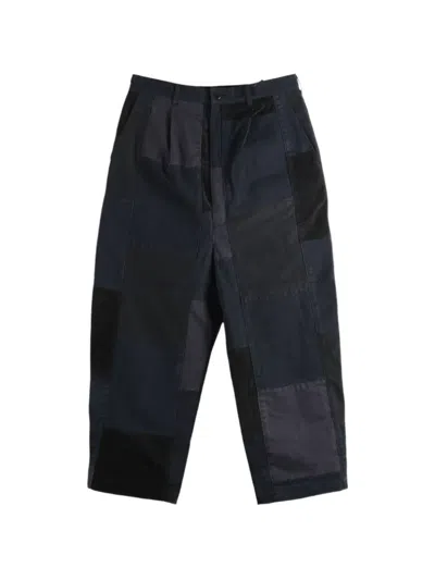 Junya Watanabe Sashiko Patchwork Trousers In Multi