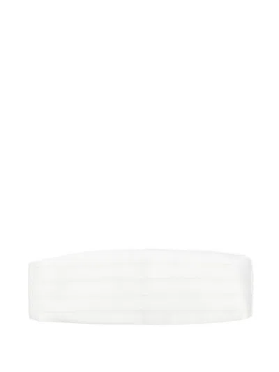 Junya Watanabe Satin Cummerbund In White