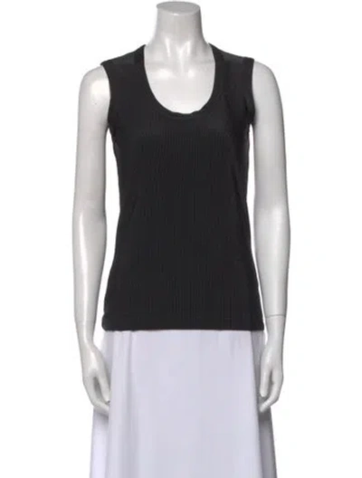 Pre-owned Junya Watanabe Scoop Neck Sleeveless Top In Black
