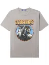 Junya Watanabe Scorpions Graphic-print Cotton T-shirt In Grey